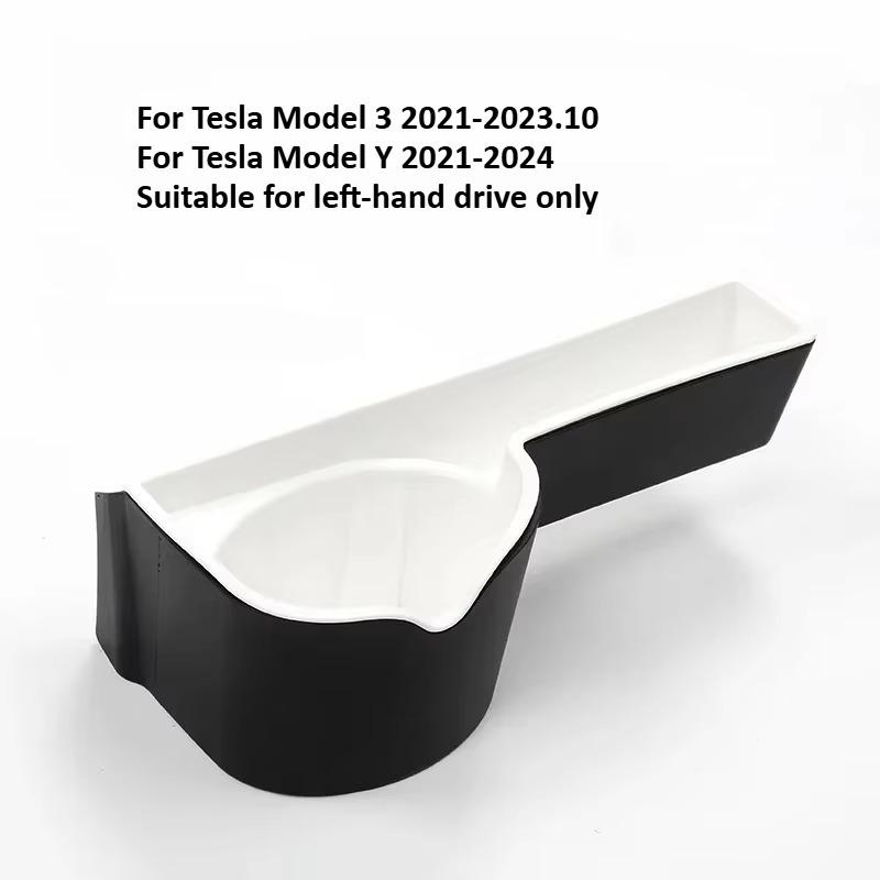 For Tesla Model 3/Y Storage Box Car Dashboard Water Cup Holder Front Instrument Panel Stowing Tidying Auto Accessori 2025-2025