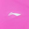 Li Ning Breathable Knitted Round Neck Pullover Short Sleeve T-Shirt Women Tops Fluorescent-Pink Purple Red ATSV004-4