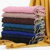 Hot Malaysian Indonesian Pearl Chiffon Stone Edge Turban Spring and Summer Long Women's Hijab Scarf 70x180cm