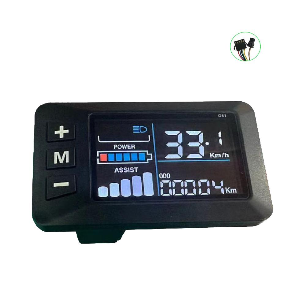 Electric Scooter Parts Repair G51 Cashboard Colorful Screen LCD Meters Accessory For Electric Bicycle Intelligent Acesssories