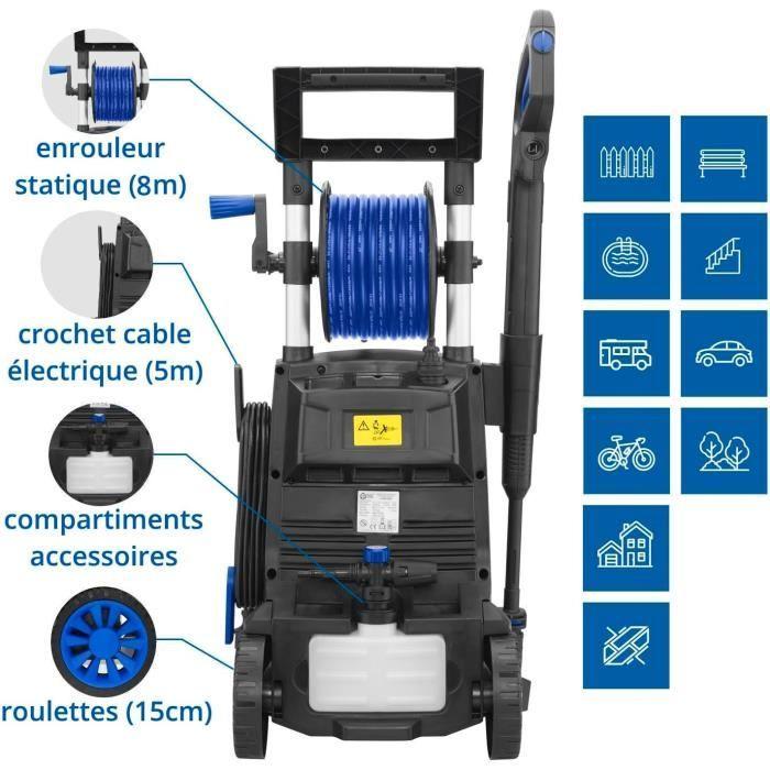 Nettoyeur Haute Pression - AR Blue Clean - E-2000 HRD - 2000 W - 150 Bars - 440 L/h