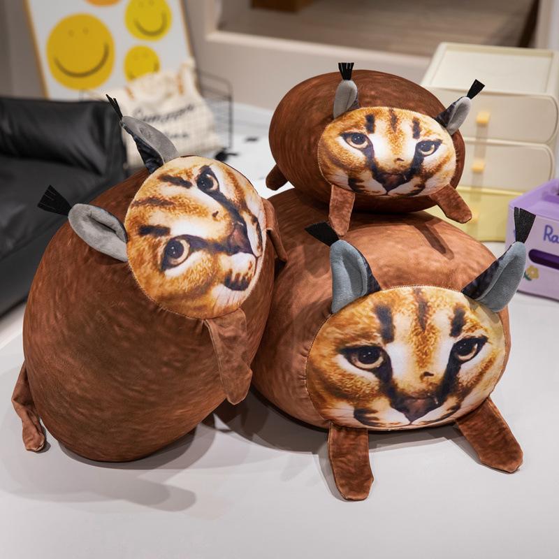 Big Floppa Plush Plush Plush Plush Toy Doll Caracal Cat Printed Soft Pillow