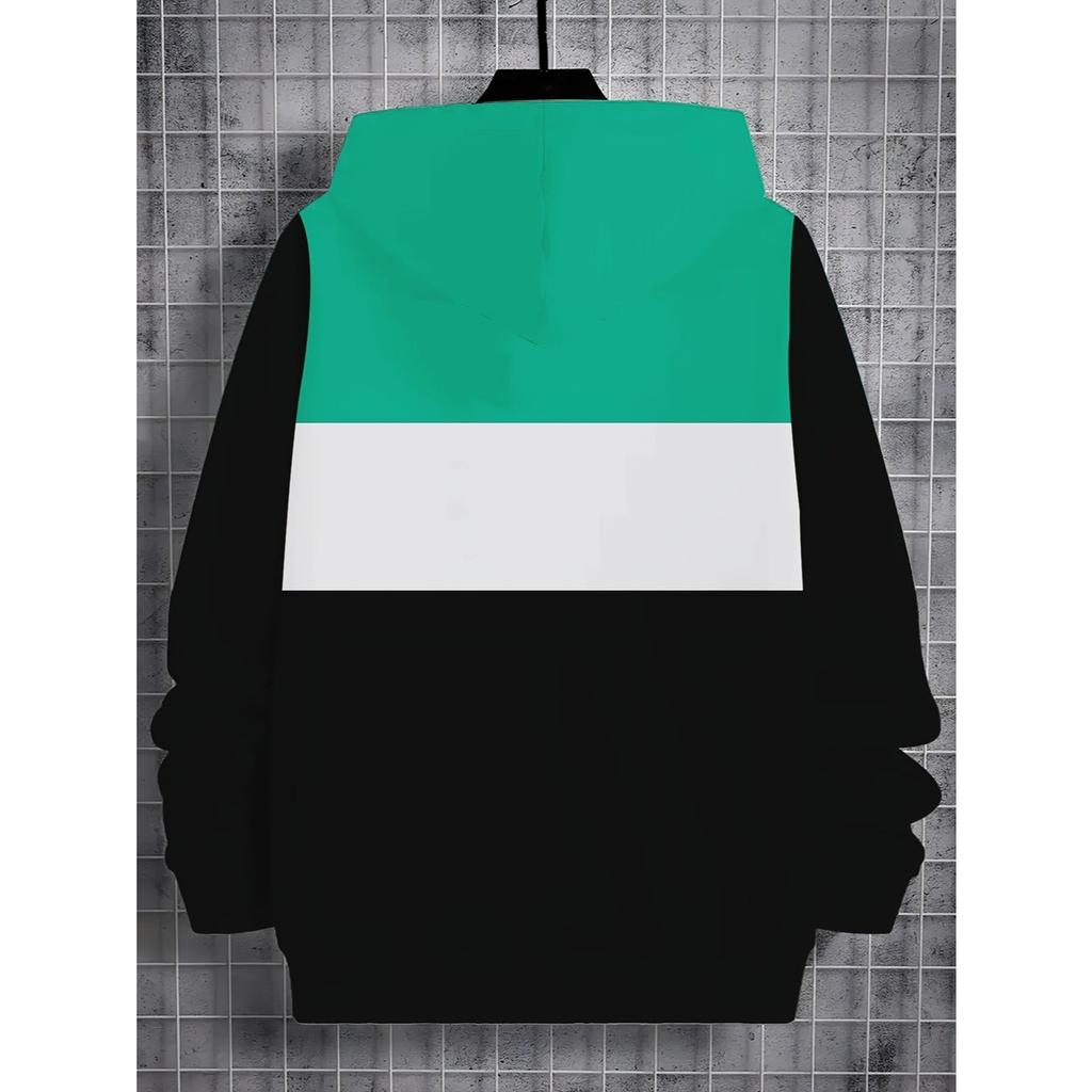 Boys' 3D printed casual pullover sweatshirt, boys' outdoor casual hoodie top hooded sweatshirt