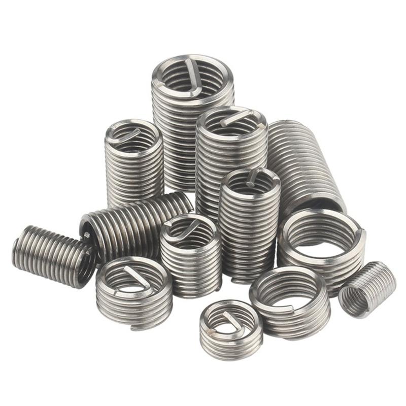 60pcs Steel Wire Thread Inserts Automotive Thread Repair Inserts Easy To Operate for Long Service  Corrosion Resistance