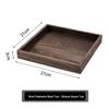 ZISIZ Paulownia Wood Square Serving Trays