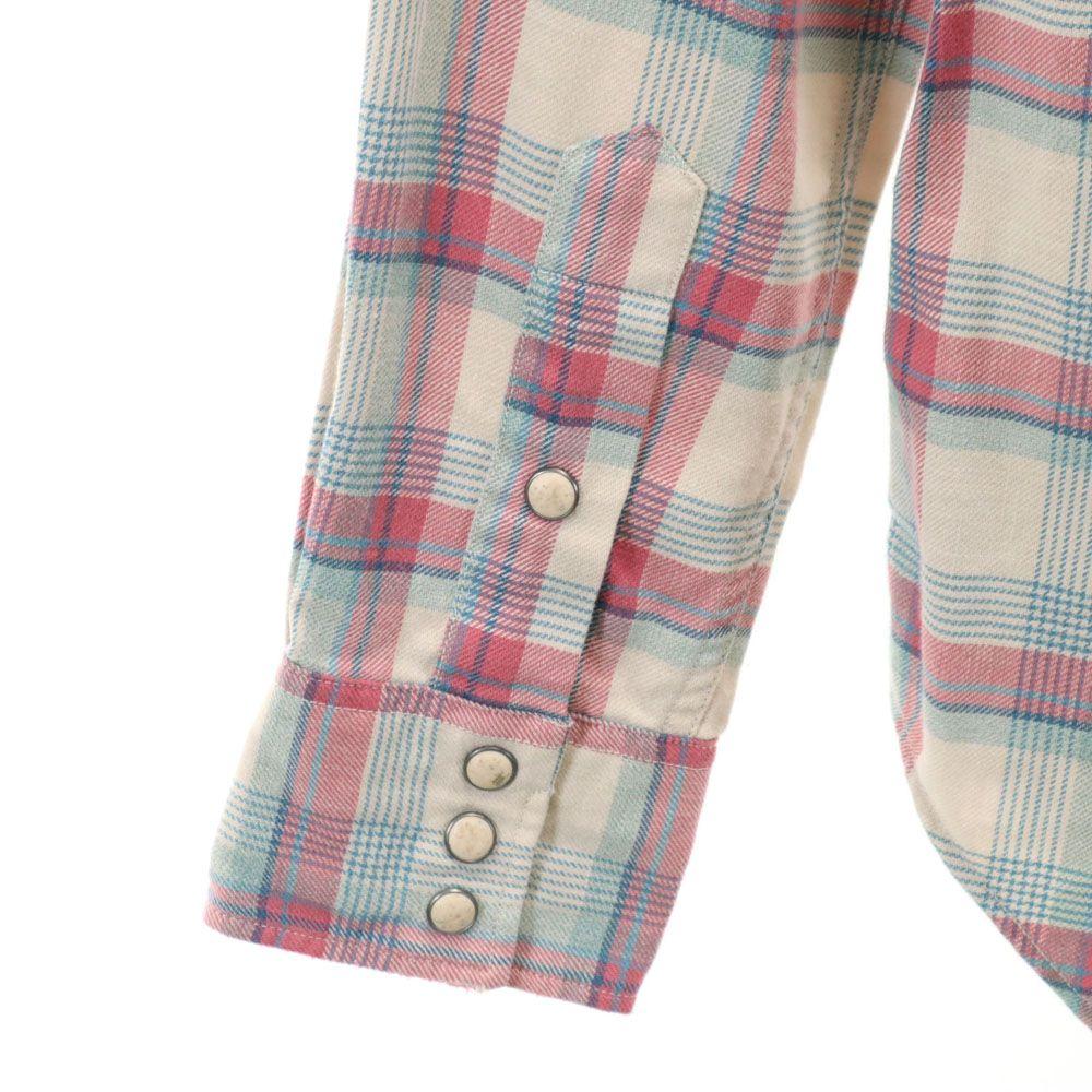 RRL Check Pattern Long Sleeve Western Shirt XS Beige and Others Men's Used