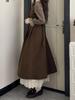 Elegant French Retro Faux Two-Piece Long Sleeve Dress - Women's High-End Slimming Waist-Cinched Autumn Winter 2025 Fashion
