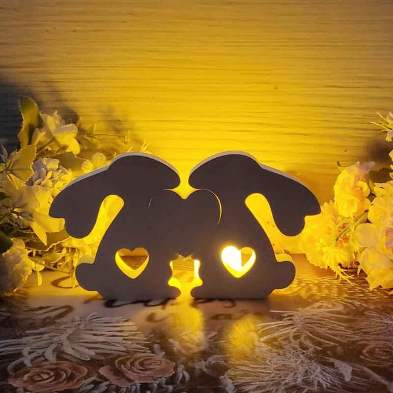 Easter Bunny Mold Silicone Molds Easter Bunny Soap Mold Collectible Figurines Candle Making Molds Rabbits Hugging Heart Plaster