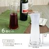 Suntory Marketing Bistro Pitcher Pack of Glass Wine Commercial 667144 Carafe, Clear, 470ml, 6, Decanter, Simple, Stylish, Thick, Durable,