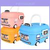 Childrens Car Shape Metal Storage Box With Wheels And Lid For Snacks And Toys