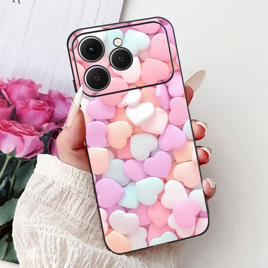 For Tecno Spark 40 Spark40 C Phone Case TPU Shell Luxury  Painted Soft Silicone Coque For Tecno Spark40C Spark 40C Back Cover