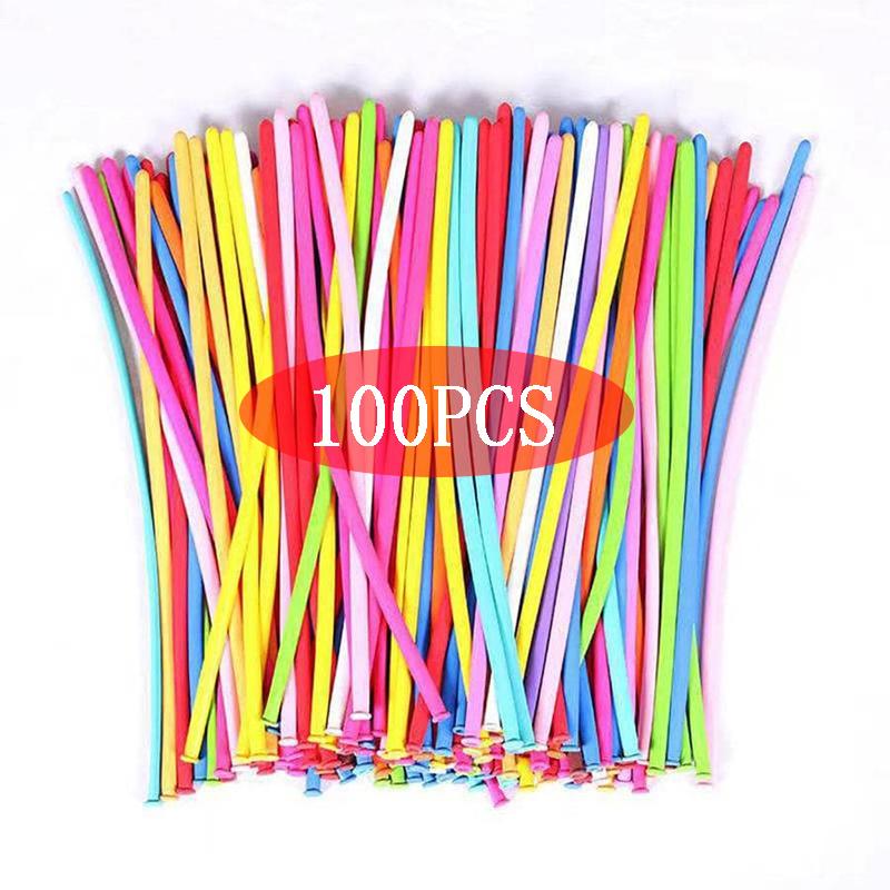 50/100PCS Long Balloon Latex Children DIY Toy Woven Balloon Design Cute Cartoon Color Elastic Kids Boys Girls Birthday Gifts TMZ