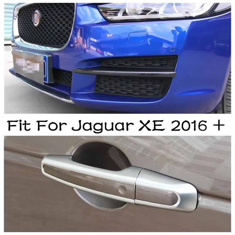 Front Bumper Fog Lights Lamps Eyelid Eyebrow / Door Handle Decorative Cover Trim Accessories Exterior For Jaguar XE 2016 -