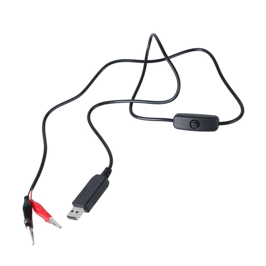 USB 5V To 1.5V Power Supply Clip Cable AA LR03 LR6 LR14 LR20 Battery Replace 1Pc 1.5V Battery Alligator Clips Cable