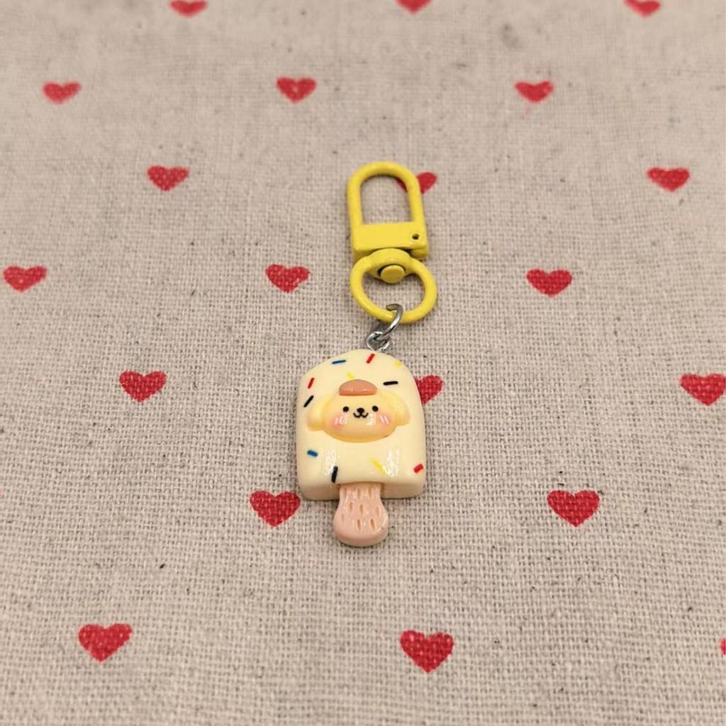 Cute Cartoon Ice Cream Keychain Pendant: Funny Bag Accessory & Gift for Students and Couples