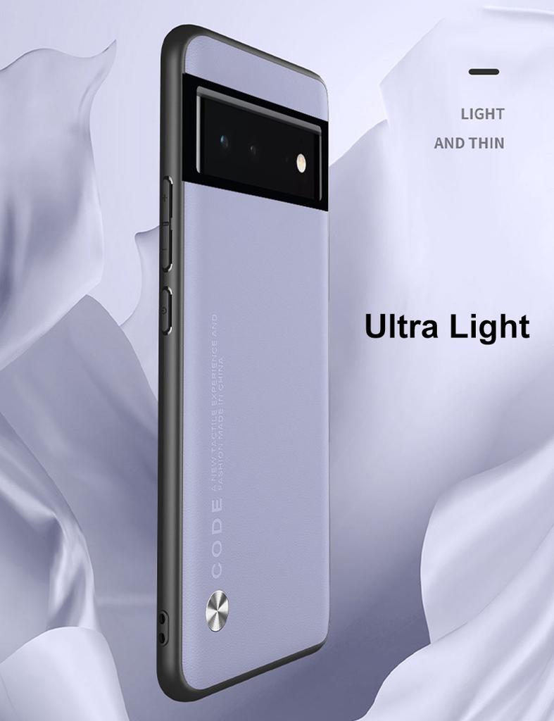 Für Google Pixel 6 5 4XL 6A 5A 4A Hülle Luxuriöses Weiches Veganes Leder Struktur Schlankes Schutz-Rückseitenabdeckung Hülle Für Google Pixel 7 Pro