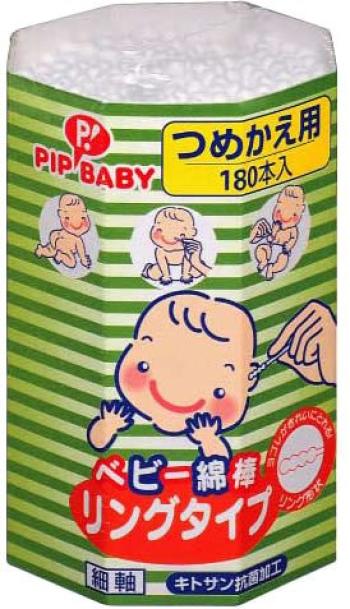

PIPBABY детские ватные палочки кольцевого типа, сменный блок, 180 шт.