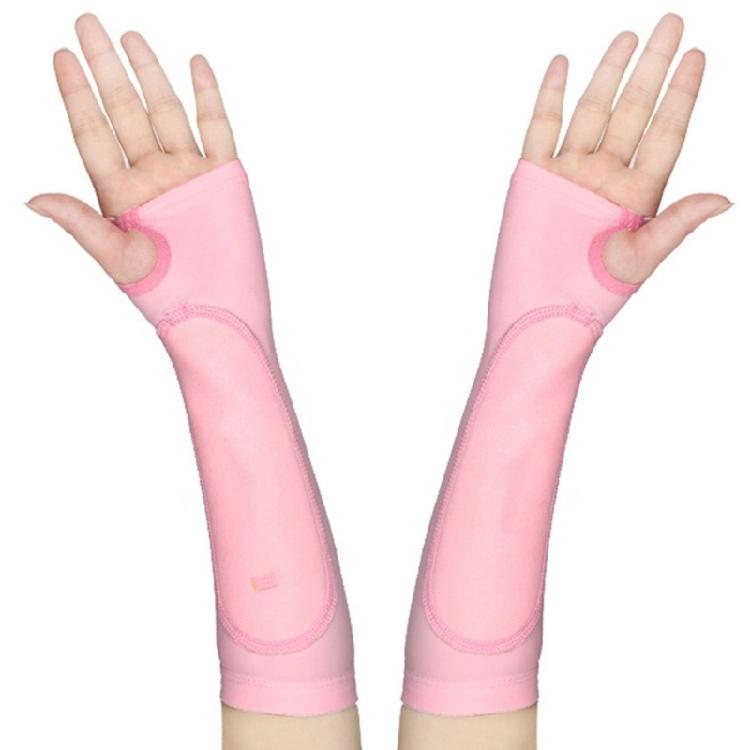 Forearm Cover Sleeve Pair for Passing Work, Thumb Hole Stretchy Fabric Design for Gym Practice and Team Use Daily
