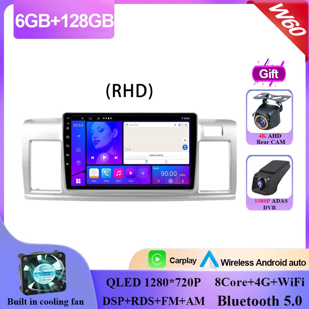 Carplay Android 14 For Toyota Raum 2 Z20 2003 - 2011 RHD Android Auto Radio Stereo Multimedia Player Navigation GPS NO 2din DVD