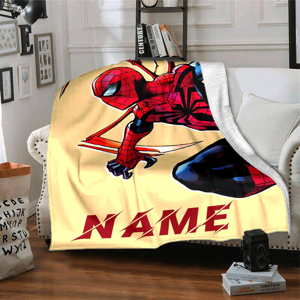 Custom Name "Avengers vs Thanos: Epic Battle" blanket for Couch & Bed, Plush Cozy Fuzzy Blanket Super Soft & Warm Blankets for Fall and Winter. 090817
