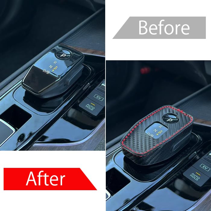 Shift Knob Cover Leather Carbon X-Trail T33 Aura Note E13