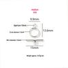 S925 Sterling Silber OT-Verschluss Perlenstrang Schmuck DIY Armband & Halskette Abstandshalter Perlen