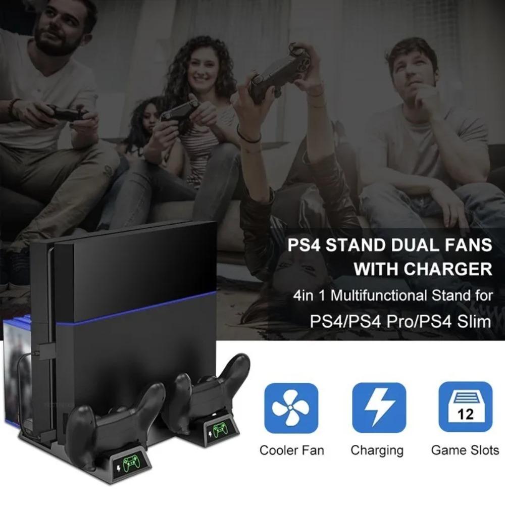Support pour console de jeu Sony PS4 Playstation Play Station PS 4 Pro Slim Ventilateur Support Contrôleur Accessoires de Contrôle Station d'accueil de Base
