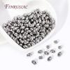 Wholesale Bulk Beads 18K Gold Plated 2 Holes Bracelet Beads Brass Matel Pig Nose Spacer Beads DIY Jewelry Making Supplies