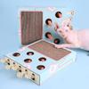 Five-hole Whack-a-mole Corrugated Cat Scratcher Multifunctional Toy For Cats And Kittens Wood And Corrugated Paper