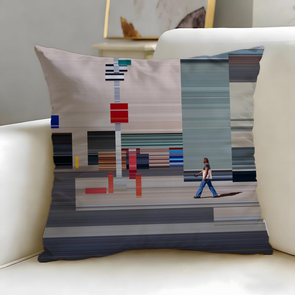 classic brand World Premium Printing Cushion Cover Soft  EasyWash Pillow Case  Versatile for Couch Bed Travel and Office