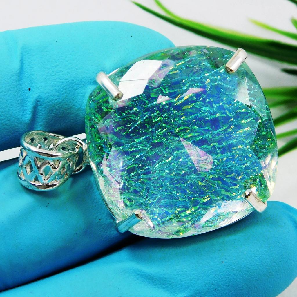 104.20 Ct Monarch Fire Opal Doublet 925 Silver Pendant Natural Gemstone