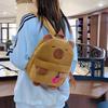 Plüsch-Cartoon-Rucksack für Kinder mit Air-Cushion-Trägern und Comic-Design für den Schulgebrauch