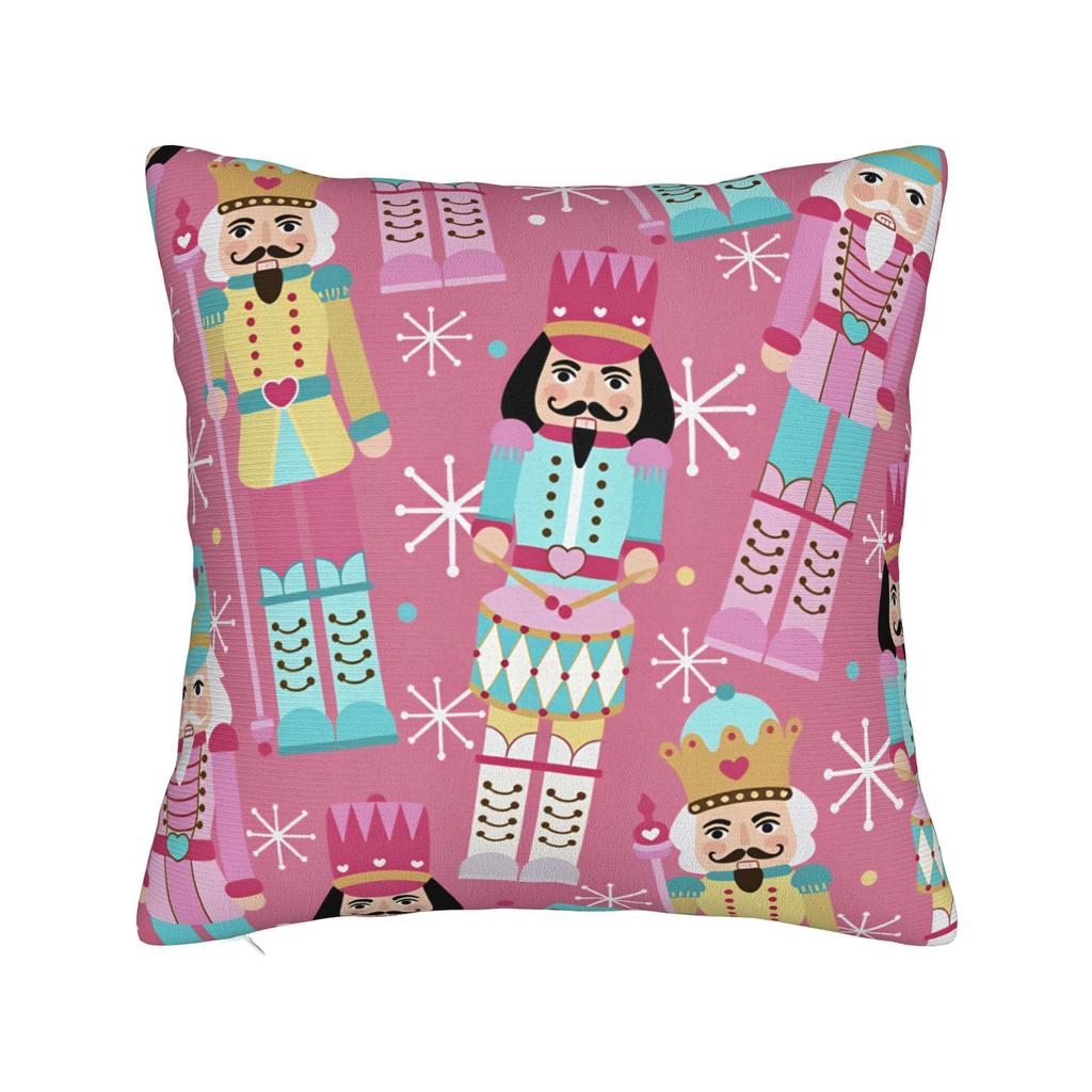 Christmas Nutcracker Pillow Case  Funny Pillow Cover Comfy Pillowcases For Sofa Car Home Decor