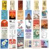 10/30/60pcs Vintage Japanese Travel Tickets Stickers Cartoon Creative Decals Decoration Suitcase Guitar Phone Sticker