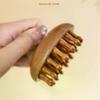 Multi-Functional Wood Therapy Massage Comb Scalp Head Massager Natural Garapa Circular Tooth Guasha Scraping Body Massager