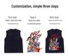 Men's Retro Washed Distressed Sleeveless Pure Cotton Tank Top - Loose Fit, Plus Size, Summer Casual Wear