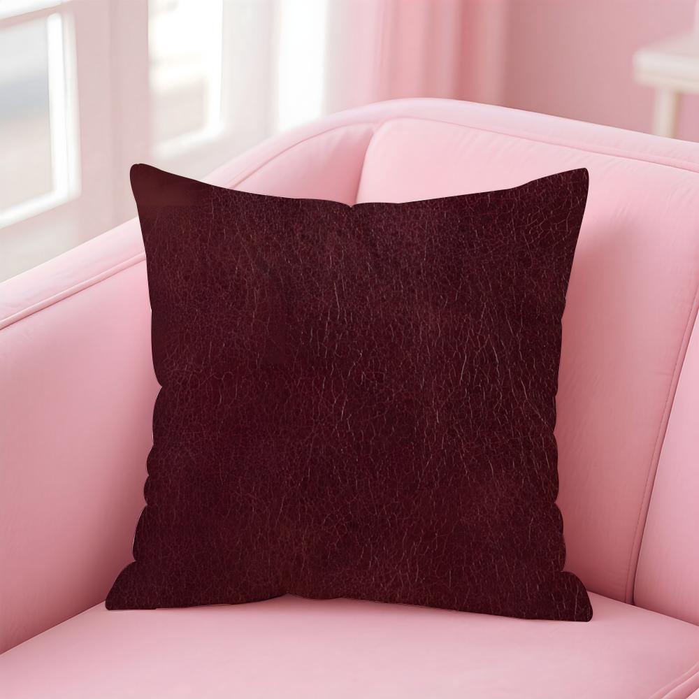 Leather Texture Cushion Cover Comfortable Reversible Pillow Cover Ideal for Car Sofa Bedroom  Beyond