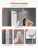 VEVOR Shower Panel Tower System with Rainfall Shower Head, LED, 49 in Brushed Stainless Steel Shower Column, 4-Function Faucet