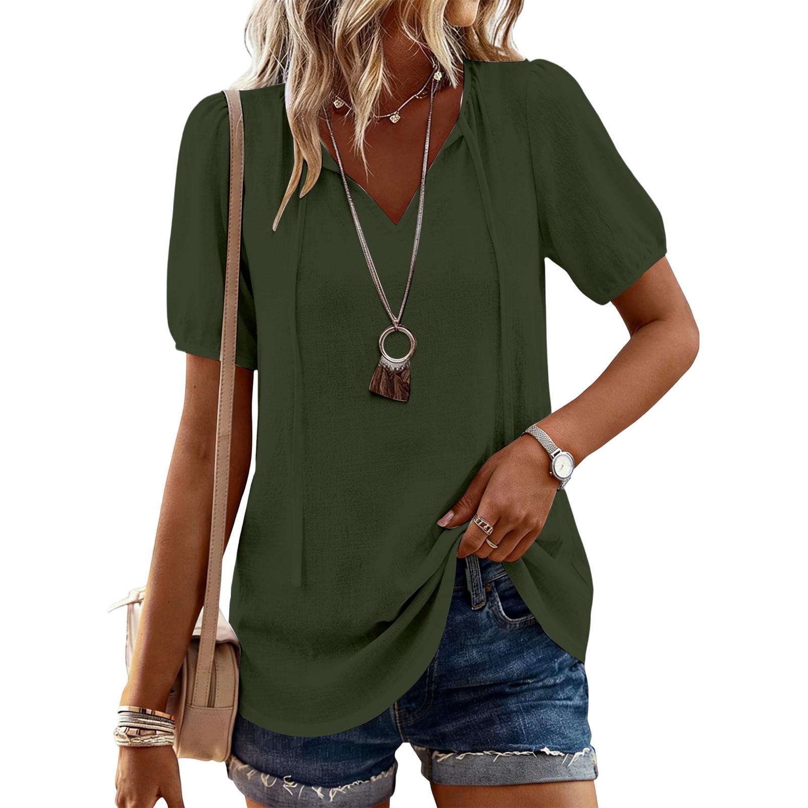 Модный повседневный женский однотонный топ M