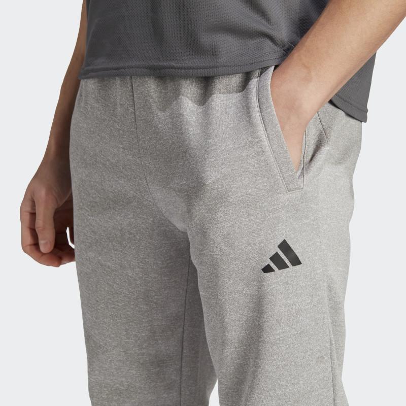 Adidas Aeroready Game And Go Small Logo Training Comfortable Moisture-Wicking Quick-Dry Knitted Sports Pants Men Bottoms Gray White IM1763