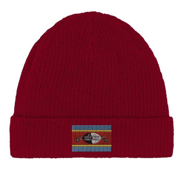 Bonnet Drapeau Eswatini En Rouge