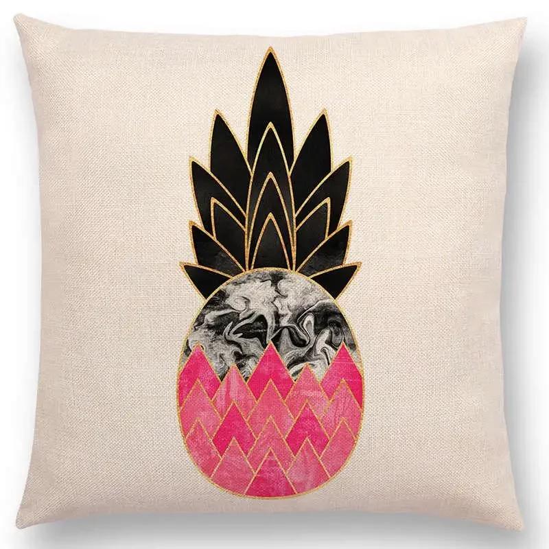 Latest Lovely Happy Cactus Pretty Pineapple Colourful Ice Cream Precious Agate Prints Car Cushion Cover Sofa Throw Pillow Case