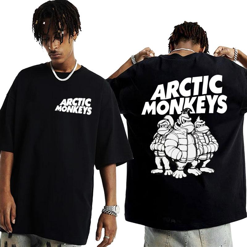 Vintage Favourite Worst Nightmare T-Shirt Arctic Monkeys 505 Songtext Print T-Shirt für Männer Frauen Hip Hop Punk Oversized T-Shirt