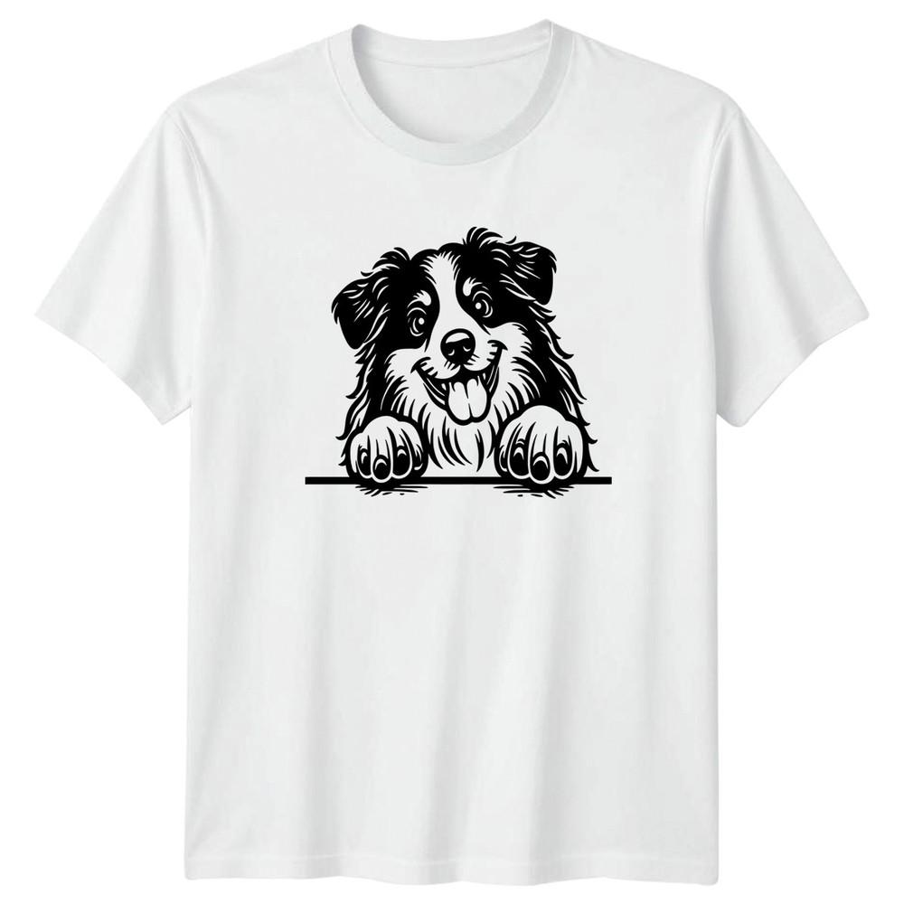 Border Collie Dogs Animals Graphic Tee Unisexs TShirt Unisexs Unisex Top S