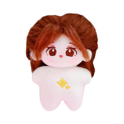 Niannyyhouse 10cm Plüsch Mädchen Stern Körper Gebratenes Haar Keine Attribute Baumwollpuppe Zubehör (A4)