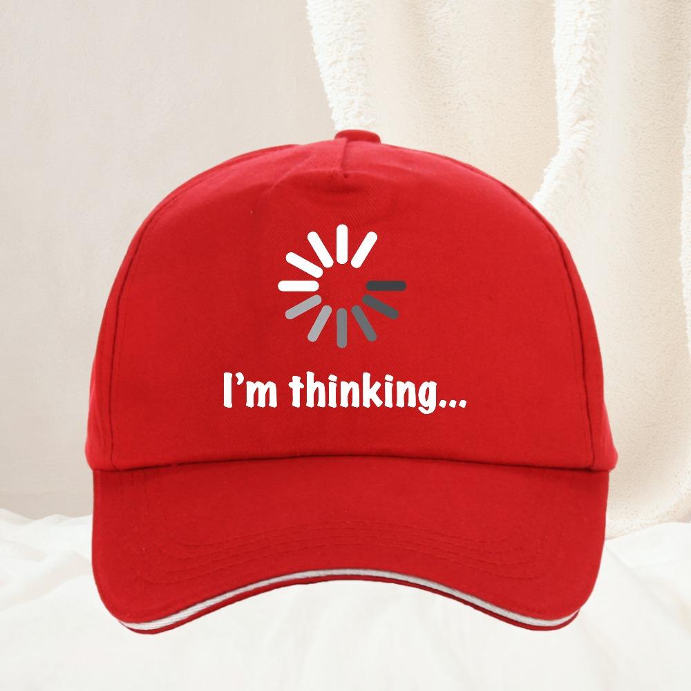 Funny Im Thinking Printed Casual Baseball Cap Spring Stylish Trucker Hat For Women Unisex Outdoor Sport Snapback Cap