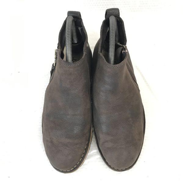 UGG Chukka Short Boots US6.5 23.5 Brown Side Zip Mouton Crepe Desert Boots(USED)