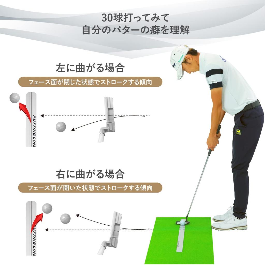 Danact Putting Practice Equipment Golf Practice Putting Putter Rail Indoor Practice