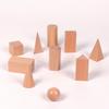 Montessori Mystery Bag Wood Sensory Toys Objects Geometric Shapes Natural Wood Color Solid Wood 3 Years Old