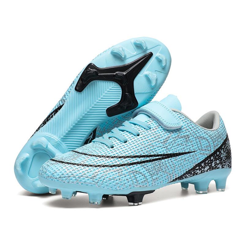 Low-top indoor and outdoor sports children's football shoes long broken nails youth Velcro training shoes football shoes
